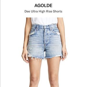 Agolde Dee high rise jean shorts